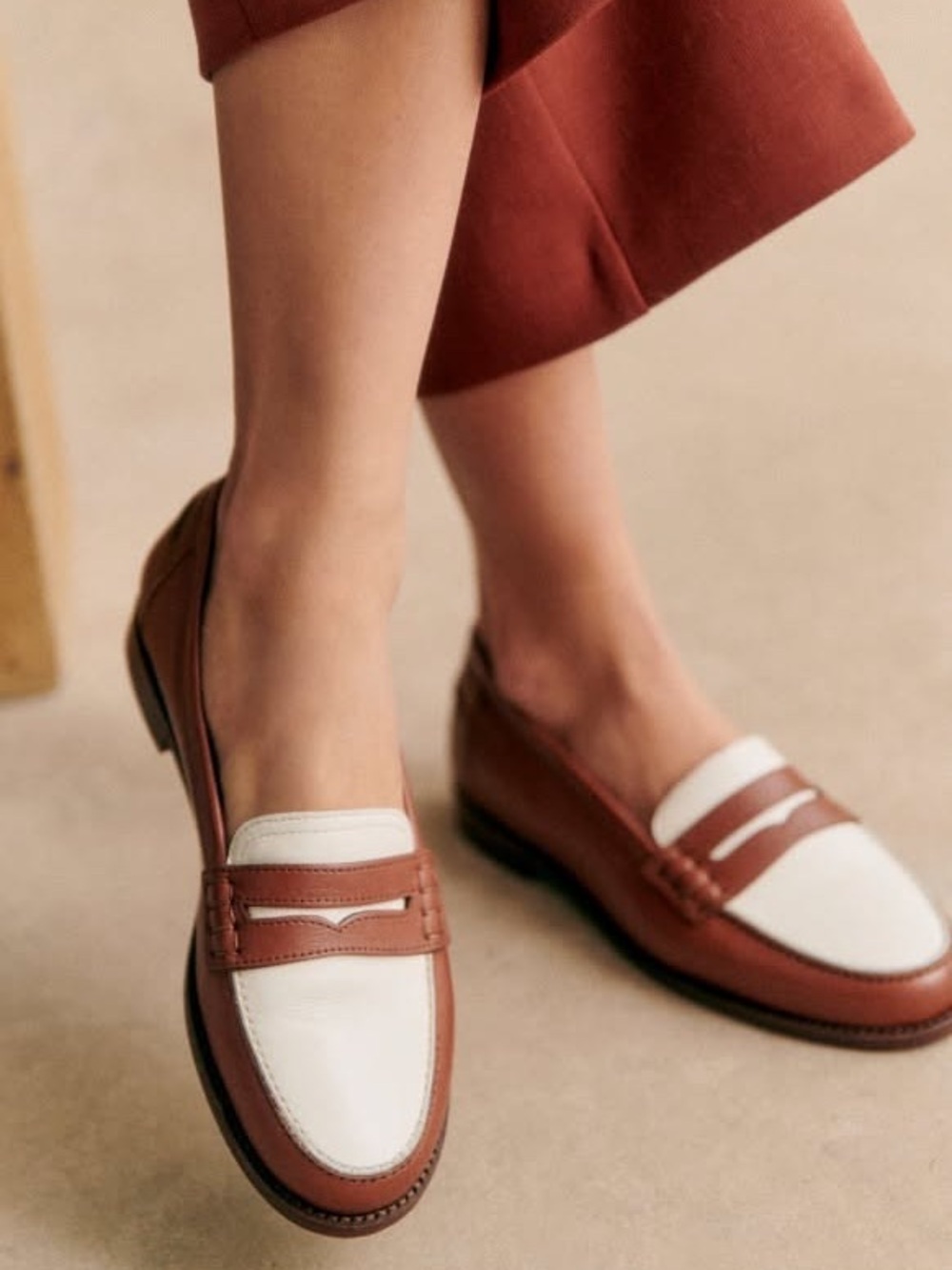 Sézane Andrea Loafers in Terracotta FR 39 / US 8 - Picture 7 of 10